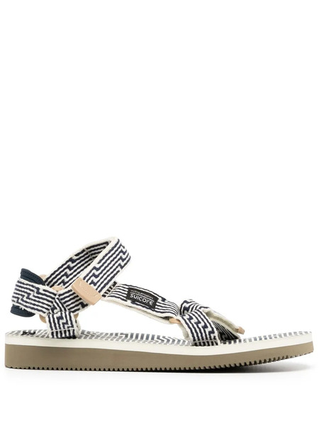  Suicoke Depa-jc Jacquard-strap Sandals - Blue 