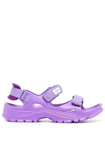  Suicoke Wake Moulded Touch-strap Sandals - Purple 