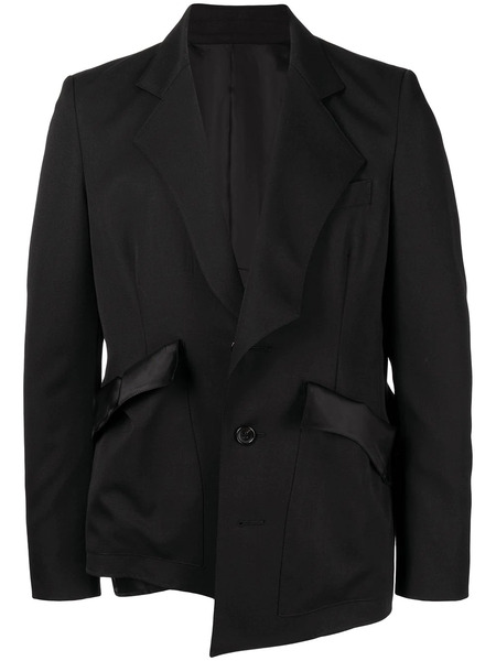  Sulvam Asymmetric Single-breasted Blazer - Black 