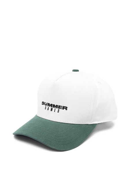  Summer Games Logo-embroidered Two-tone Baseball Cap - Neutrals 
