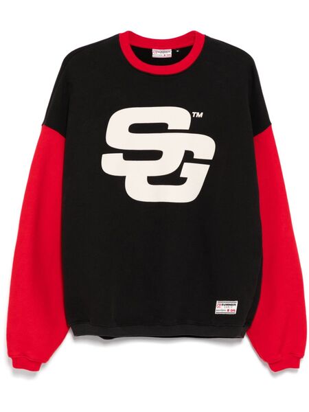  Summer Games Logo Print Sweatshirt - Black 