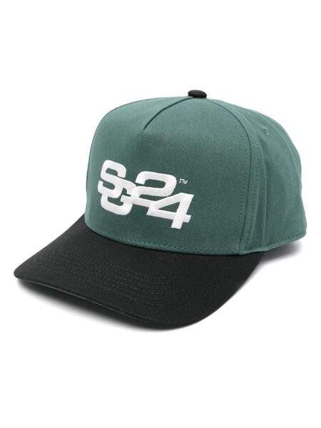  Summer Games Motif-embroidered Cap - Green 