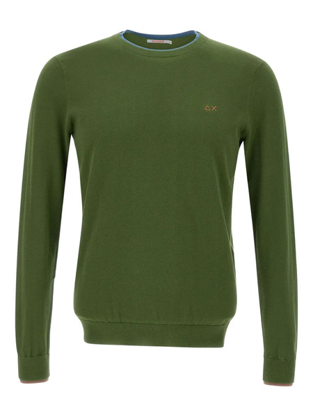  Sun68 Cotton Jumper - Green 