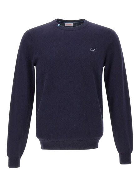  Sun68 Crew-neck Long-sleeve Sweater - Blue 