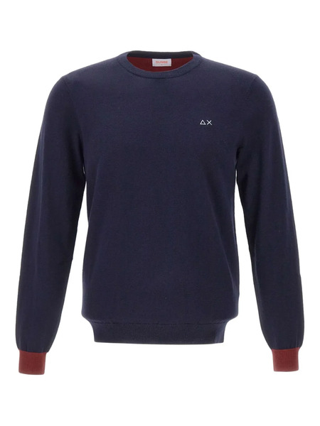 Sun68 Elbow-patch Sweater - Blue 
