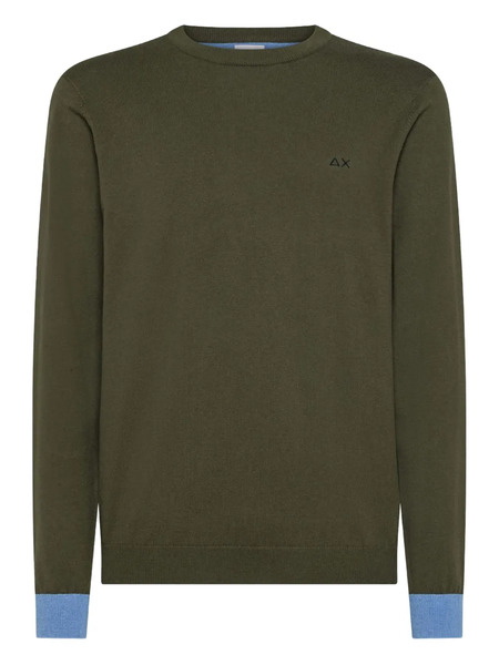  Sun68 Elbow-patch Sweater - Green 
