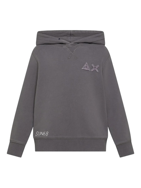  Sun68 Kids Cotton Hoodie - Grey 