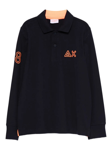  Sun68 Kids Logo Polo Shirt - Blue 