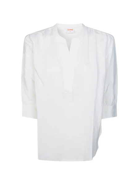  Sun68 Linen Shirt - White 