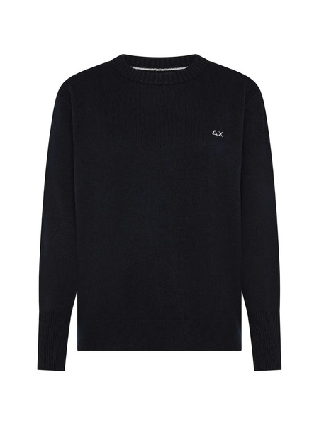 Sun68 Logo Crew Neck Sweater - Blue 