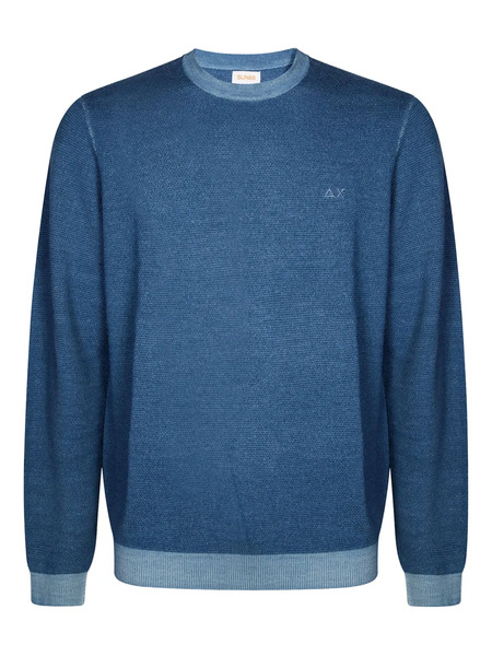  Sun68 Logo-embroidered Sweater - Blue 
