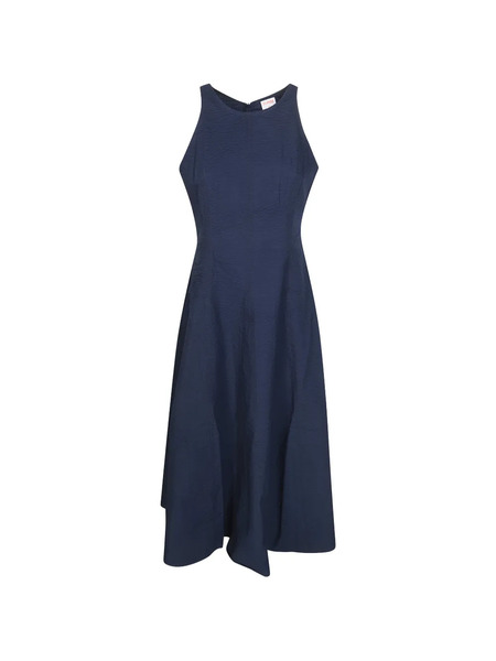  Sun68 Seersucker Cotton Maxi Dress - Blue 