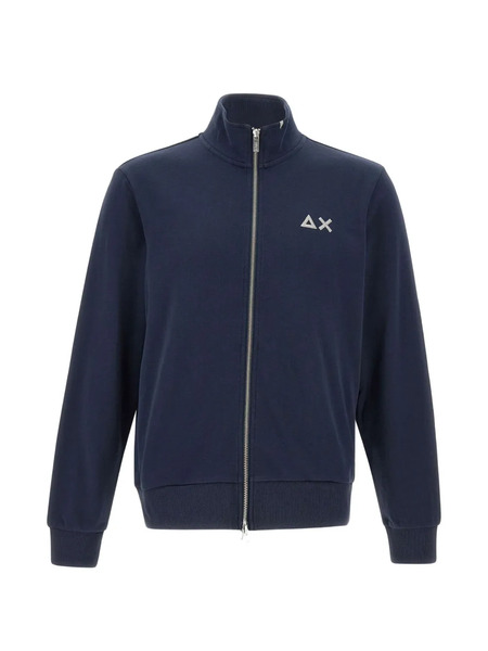  Sun68 Zip-up Logo Sweatshirt - Blue 