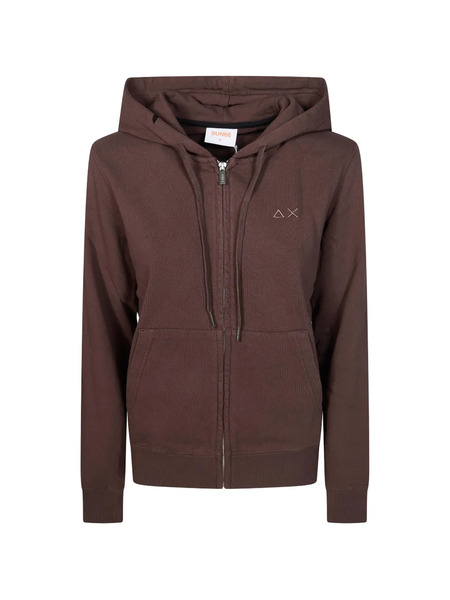  Sun68 Zipped Hoodie - Brown 