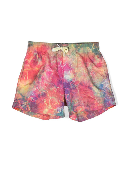  Sundek Abstract-print Swim Shorts - Blue 