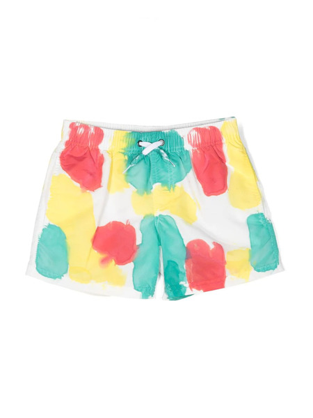  Sundek Abstract-print Swim Shorts - White 