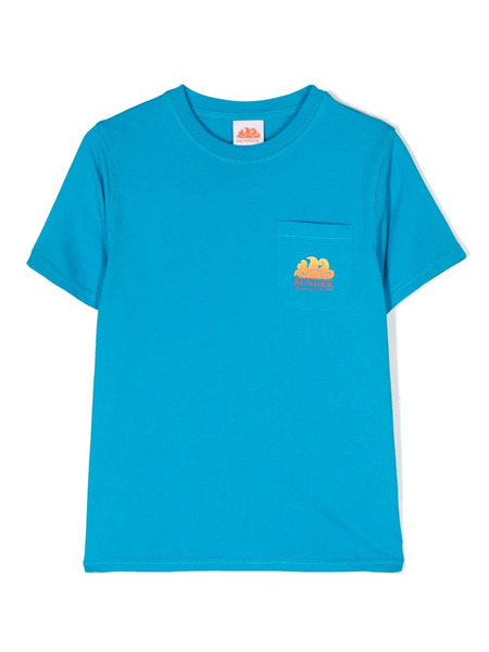  Sundek Logo-print Cotton T-shirt - Blue 