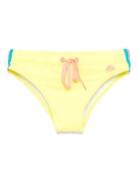  Sundek Stripe-detail Swim Shorts - Yellow 