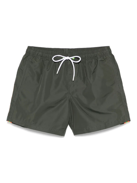  Sundek Stripe-detailing Swim Shorts - Green 