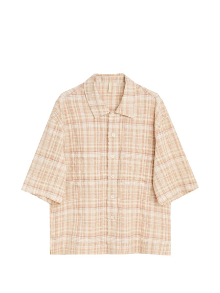  Sunflower Adam Check Shirt - Orange 