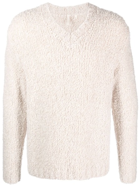  Sunflower Brushed-effect V-neck Jumper - Neutrals 