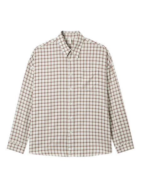  Sunflower Check-print Pocket Shirt - Neutrals 