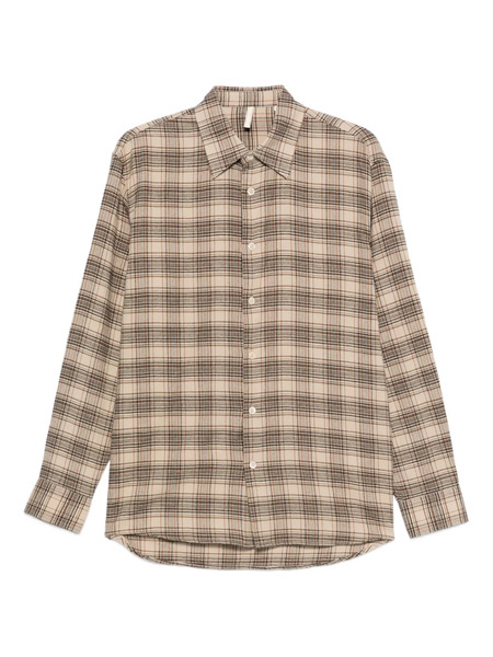  Sunflower Checked Cotton Shirt - Neutrals 