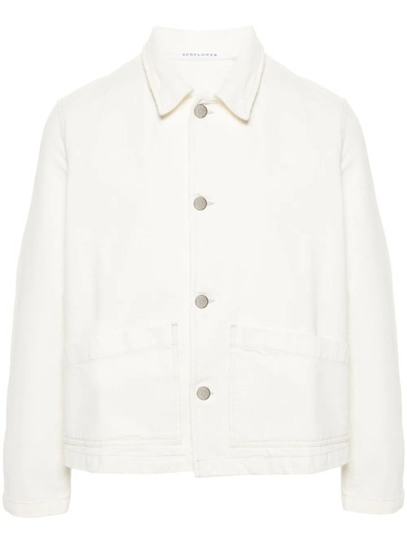  Sunflower Denim Shirt Jacket - Neutrals 
