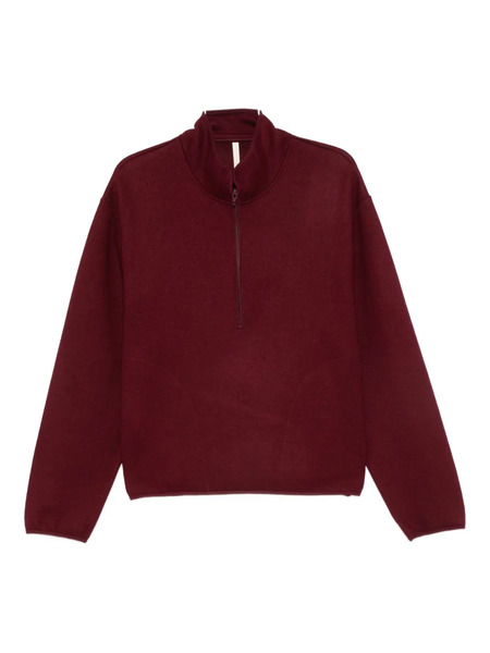  Sunflower Mock-neck Sweatshirt - Red 