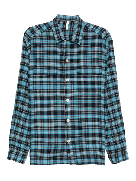  Sunflower Pocket Checked Shirt - Blue 