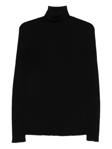  Sunflower Roll-neck Wool Sweater - Black 