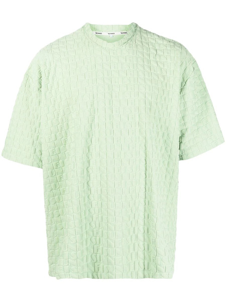  Sunnei Debossed-monogram T-shirt - Green 