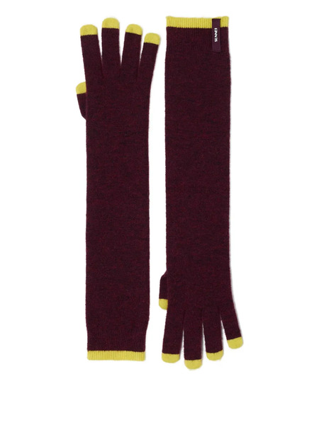  Sunnei Fingerless Knit Gloves - Red 