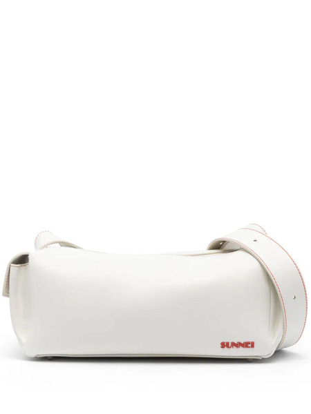  Sunnei Labauletto Leather Shoulder Bag - White 