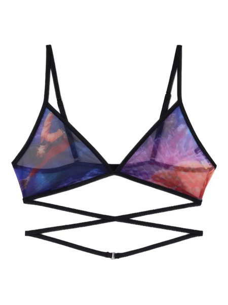  Sunnei Mesh Triangle Bra - Black 