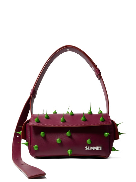  Sunnei Small Spiky Labauletto Shoulder Bag - Red 