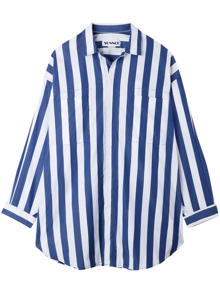  Sunnei Striped Shirt - Blue 