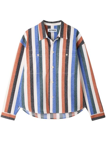  Sunnei Striped Shirt - Blue 
