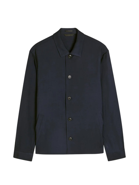  Sunspel Buttoned Shirt Jacket - Blue 