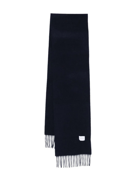  Sunspel Cashmere Fringed Scarf - Blue 