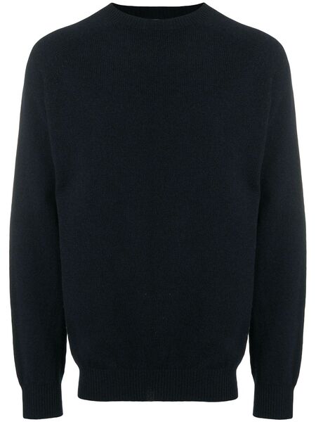  Sunspel Crew Neck Sweater - Blue 