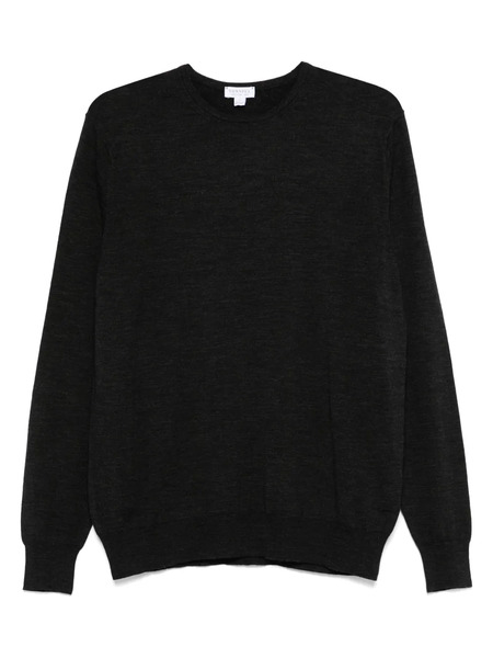  Sunspel Fine-knit Merino Jumper - Grey 