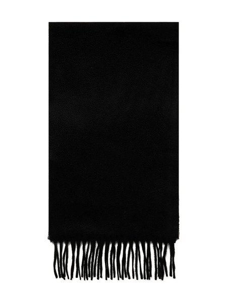  Sunspel Fringed-hem Scarf - Black 