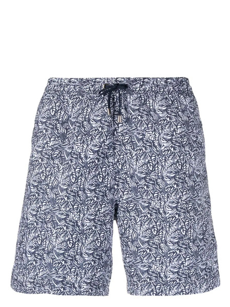 Sunspel Graphic-print Swim Shorts - Blue 