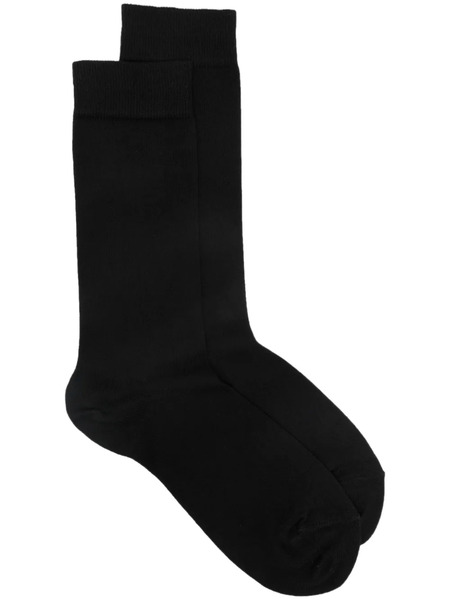  Sunspel Logo-print Socks - Black 