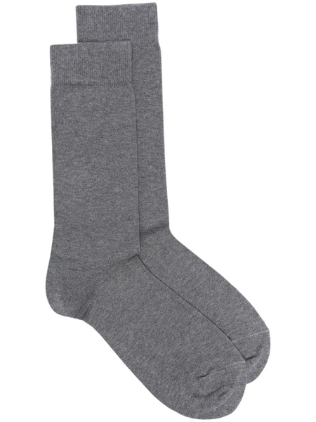  Sunspel Logo-print Socks - Grey 