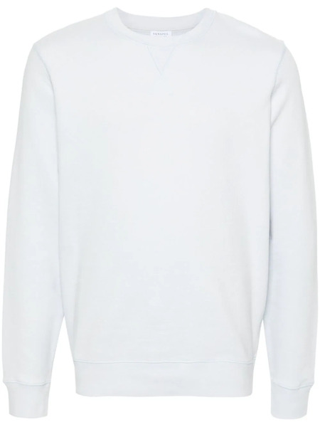  Sunspel Loopback Seam-detail Sweatshirt - Blue 