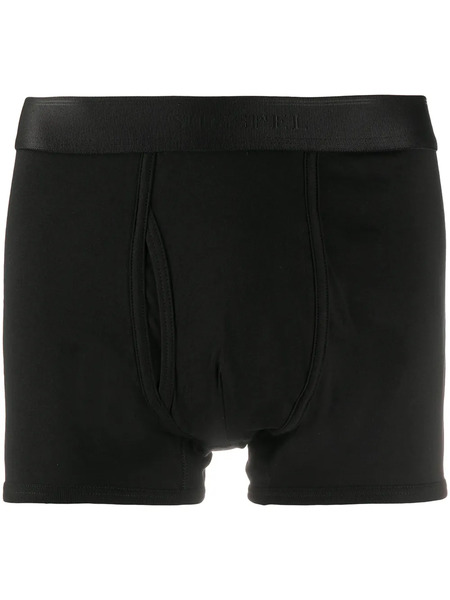  Sunspel Plain Boxer Shorts - Black 