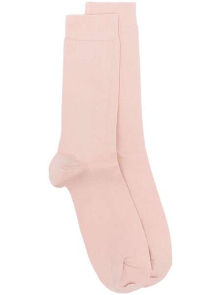  Sunspel Ribbed-knit Ankle Socks - Pink 