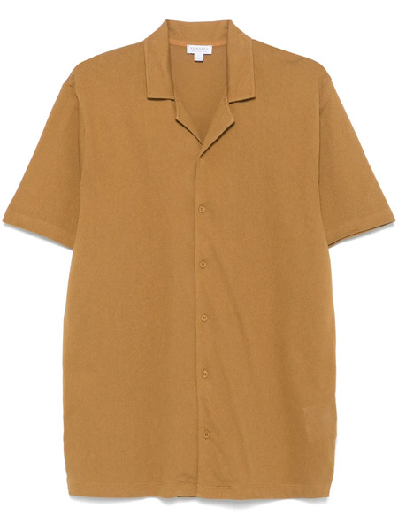  Sunspel Riviera Shirt - Brown 